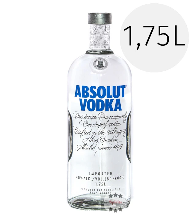 Absolut Vodka 1,75L 3 Absolut Vodka 1,75L