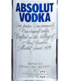 Absolut Vodka 3L -Spirituosengeschäft absolut vodka grossflasche 3 liter 5