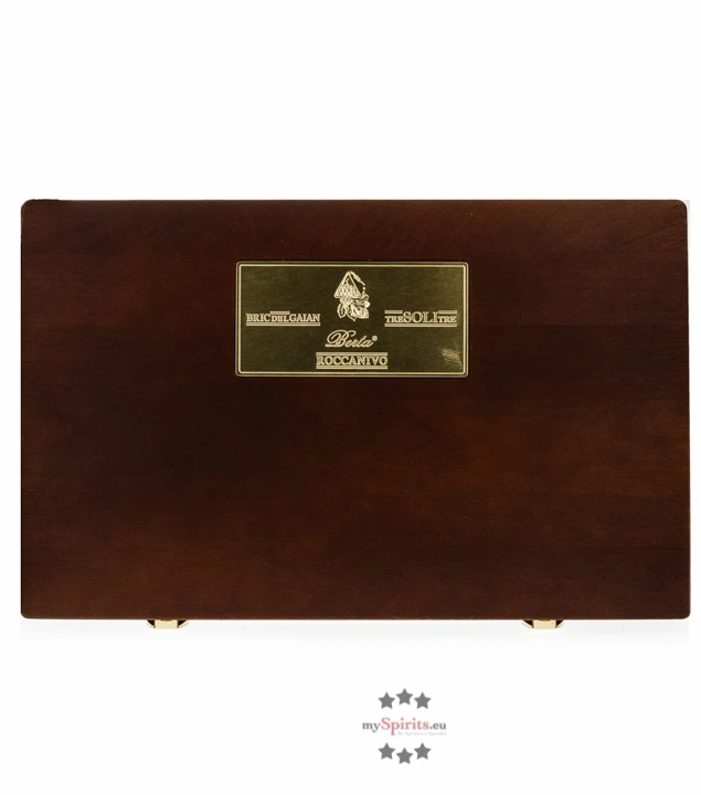 Berta Set 3 X Grappa In Holzkiste - Roccanivo, Bric Del Gaian, Tre Soli Tre 6 Berta Set 3 X Grappa In Holzkiste - Roccanivo, Bric Del Gaian, Tre Soli Tre – Bild 4