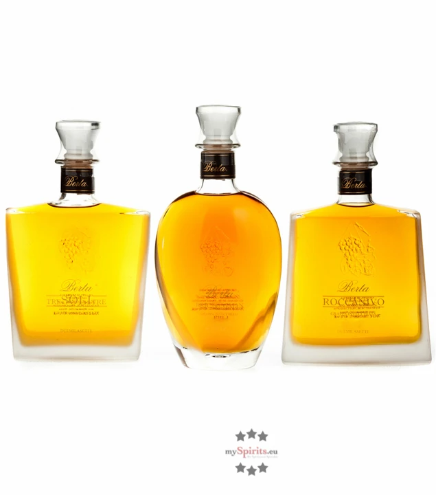 Berta Set 3 X Grappa In Holzkiste - Roccanivo, Bric Del Gaian, Tre Soli Tre 4 Berta Set 3 X Grappa In Holzkiste - Roccanivo, Bric Del Gaian, Tre Soli Tre – Bild 2
