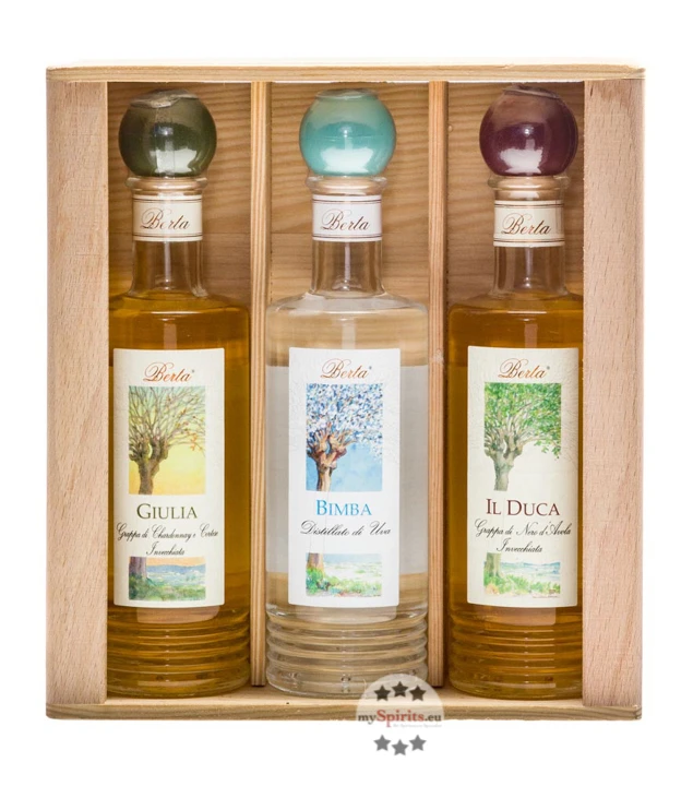 Berta Grappa Box Primavene Mit 6 X 0,2 L Flaschen 3 Berta Grappa Box Primavene Mit 6 X 0,2 L Flaschen