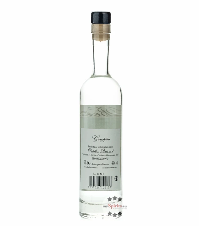 Berta Grappa Unica 0,2 L 5 Berta Grappa Unica 0,2 L – Bild 3