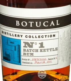 Botucal No 1 Distillery Collection Batch Kettle Rum -Spirituosengeschäft botucal rum distillery collection no 1 batch kettel 5