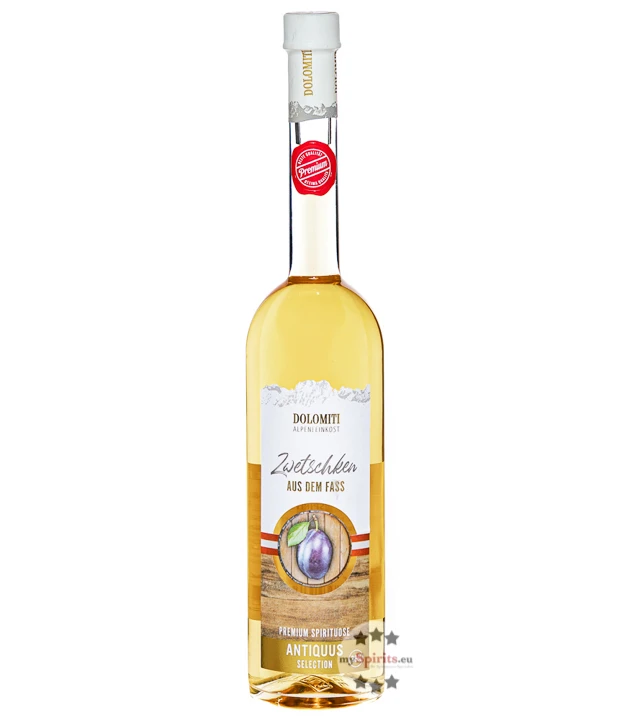 Dolomiti Antiquus Zwetschke Barrique 0,7l 3 Dolomiti Antiquus Zwetschke Barrique 0,7l