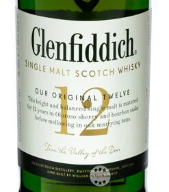 Glenfiddich 12 Jahre Single Malt Scotch Whisky -Spirituosengeschäft glenfiddich 12 yo whisky 07 liter 6