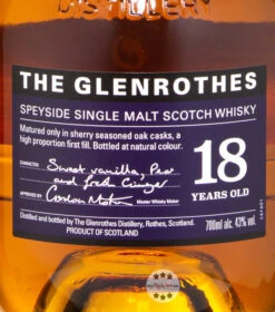 Glenrothes 18 Jahre Whisky Soleo Collection -Spirituosengeschäft glenrothes 18 jahre scotch whisky 0 7 liter 4