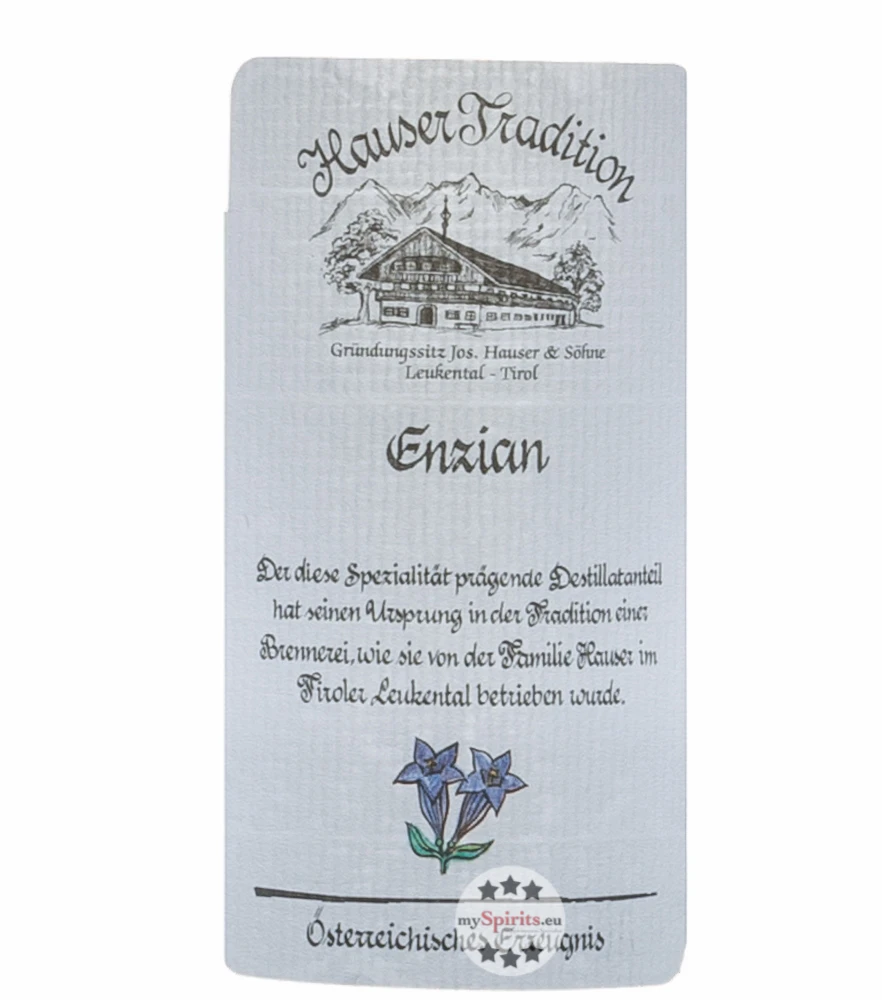 Hauser Enzian Schnaps 4 Hauser Enzian Schnaps – Bild 3