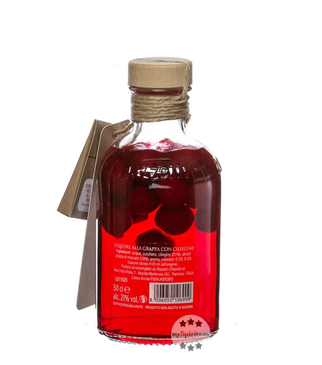Mazzetti Ciliegia Likör Mit Kirschen & Grappa 6 Mazzetti Ciliegia Likör Mit Kirschen & Grappa – Bild 4