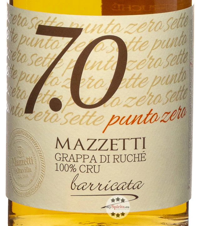 Mazzetti Grappa 7.0 Di Ruché Barricata 4 Mazzetti Grappa 7.0 Di Ruché Barricata – Bild 2