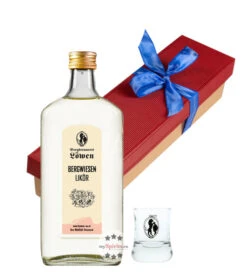 Löwen Geschenk-Set Wiesen-Likör & Stamperl