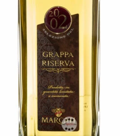 Marcati Grappa Riserva Jahrgang 2002 In Holzkiste -Spirituosengeschäft marcati grappa riserva 2002 07 1