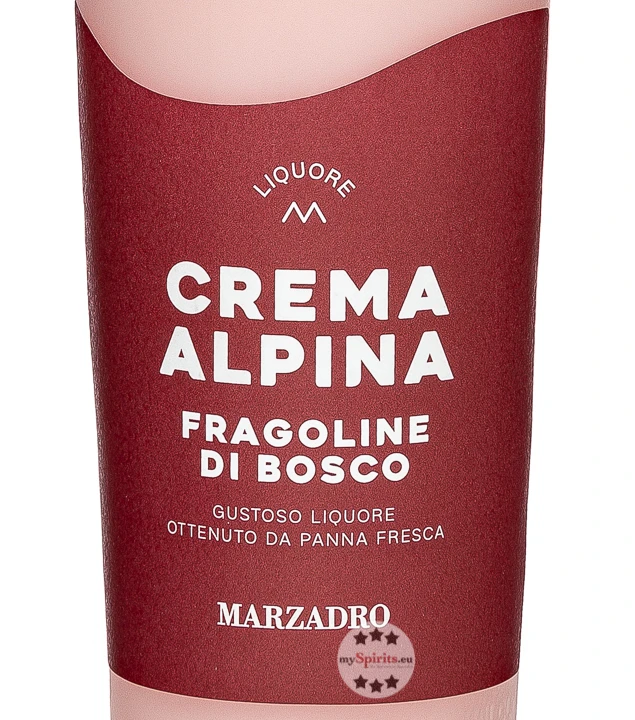 Marzadro Crema Alpina Fragoline Di Bosco Erdbeerlikör 4 Marzadro Crema Alpina Fragoline Di Bosco Erdbeerlikör – Bild 2