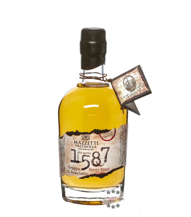 Mazzetti 1587 Grappa Di Brachetto Sherry Finish 4 Mazzetti 1587 Grappa Di Brachetto Sherry Finish – Bild 2
