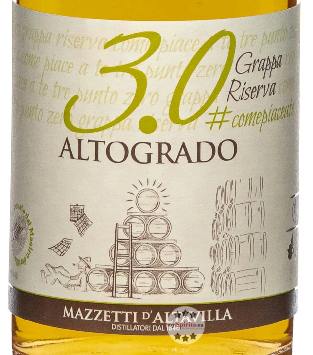 Mazzetti 3.0 Grappa Altogrado 1l 4 Mazzetti 3.0 Grappa Altogrado 1l – Bild 2