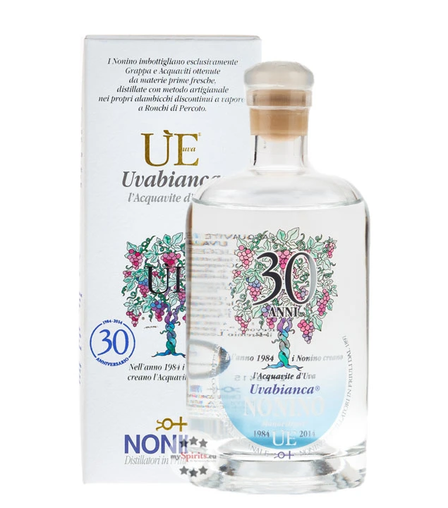 Grappa Nonino ÙE Uvabianca Traubenbrand 0,35 L 3 Grappa Nonino ÙE Uvabianca Traubenbrand 0,35 L