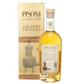 Pisoni Grappa Trentina Gewürztraminer Barricata