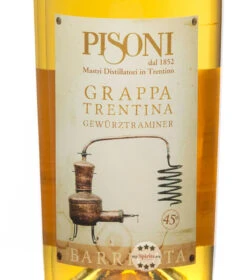 Pisoni Grappa Trentina Gewürztraminer Barricata -Spirituosengeschäft pisoni grappa trentina gewuerztraminer barricata 0 7 liter 5