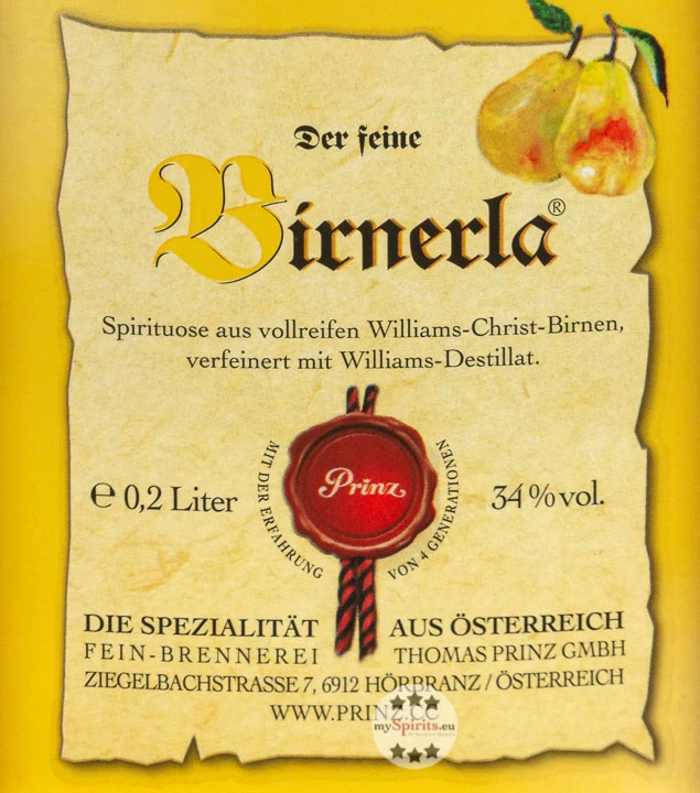 Prinz Flachmann Birnerla 0,2l 4 Prinz Flachmann Birnerla 0,2l – Bild 2