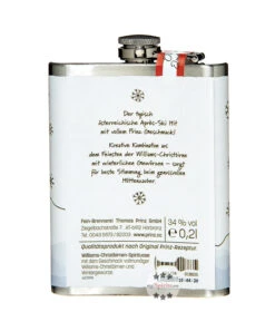 Prinz Flachmann Winter Williams-Christbirne 0,2l -Spirituosengeschäft prinz flachmann winter williams christbirne 02 liter 4