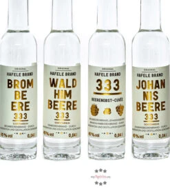 Prinz Geschenkset Hafele Brand 333 „Feinste Beeren“ -Spirituosengeschäft prinz hafele 333 genusspaket feinste beeren 4 x 004 liter flasche 1