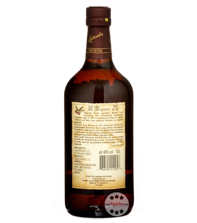 Ron Matusalem 15 Gran Reserva Rum 6 Ron Matusalem 15 Gran Reserva Rum – Bild 4