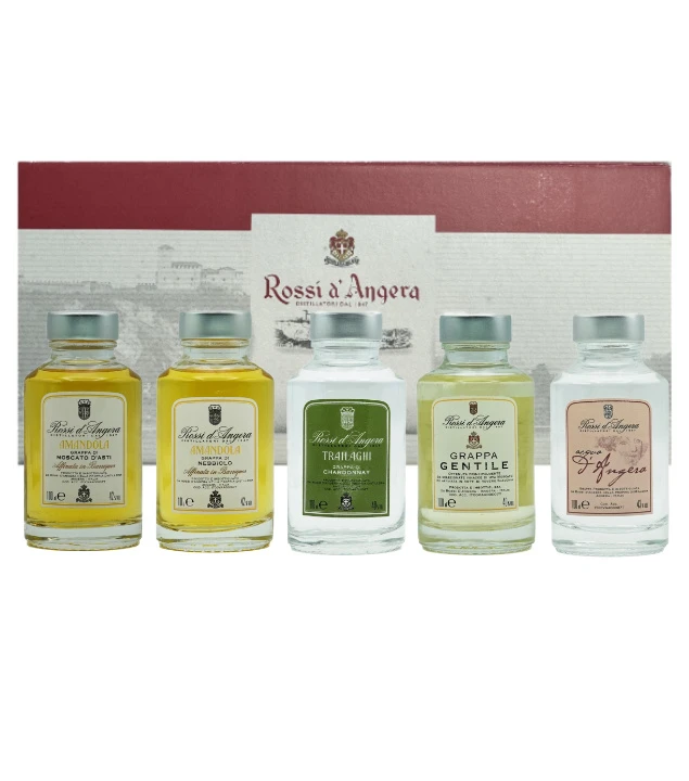 Rossi D'Angera Confezione Le 5 Grappe - Rossi D'Angera 3 Rossi D'Angera Confezione Le 5 Grappe - Rossi D'Angera