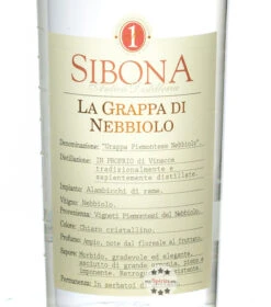 Sibona Grappa Di Nebbiolo -Spirituosengeschäft sibona grappa di nebbiolo 0 5 liter flasche 3